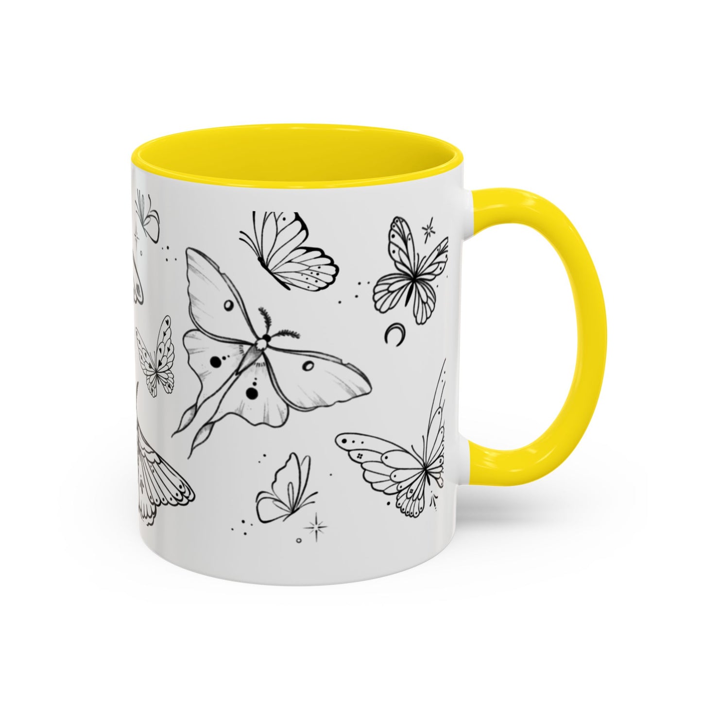 White Butterfly Mug