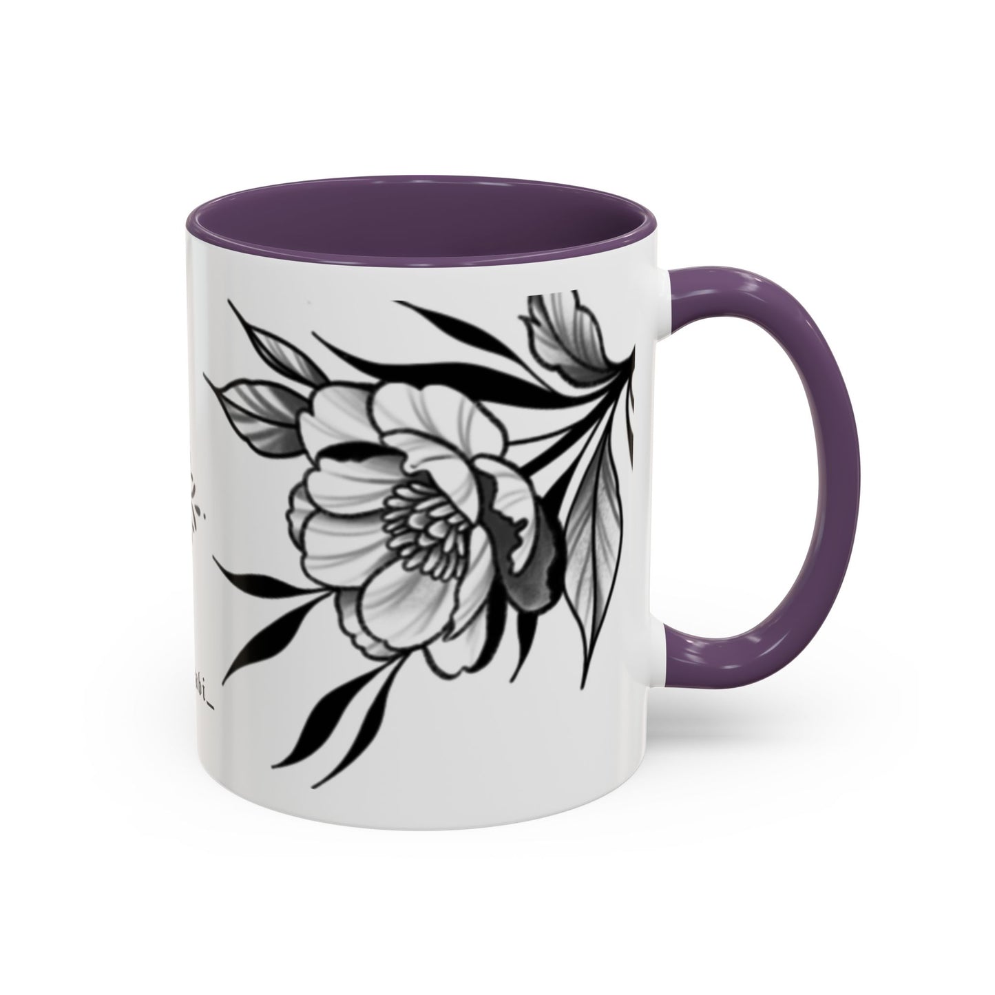 Flower mug (white background)