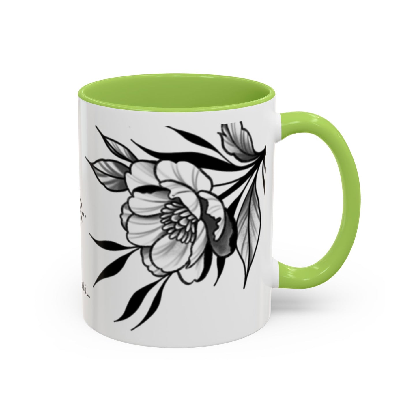 Flower mug (white background)