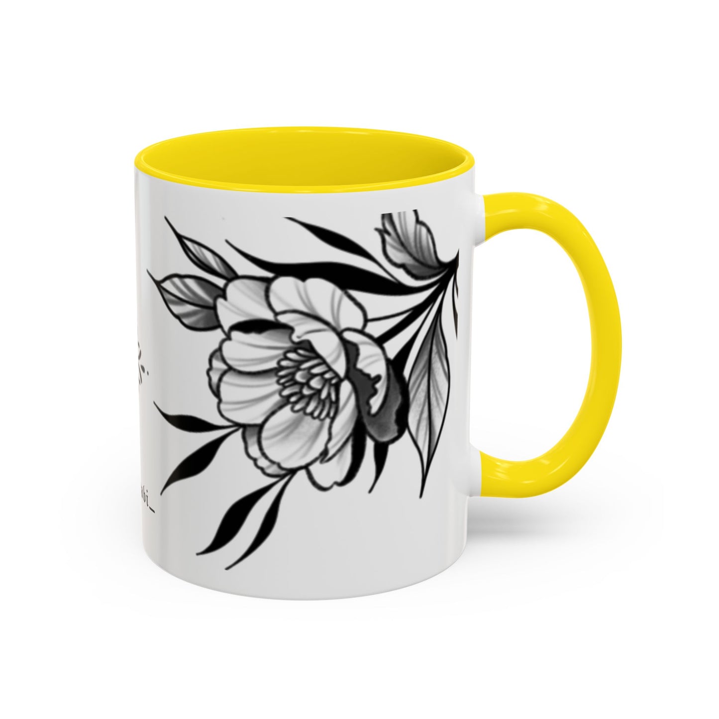 Flower mug (white background)