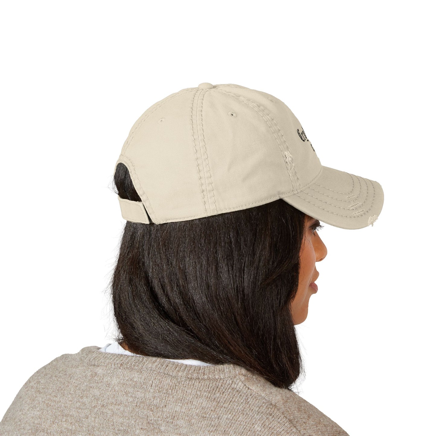 Crybaby Club Embroidered Distressed Dad Hat