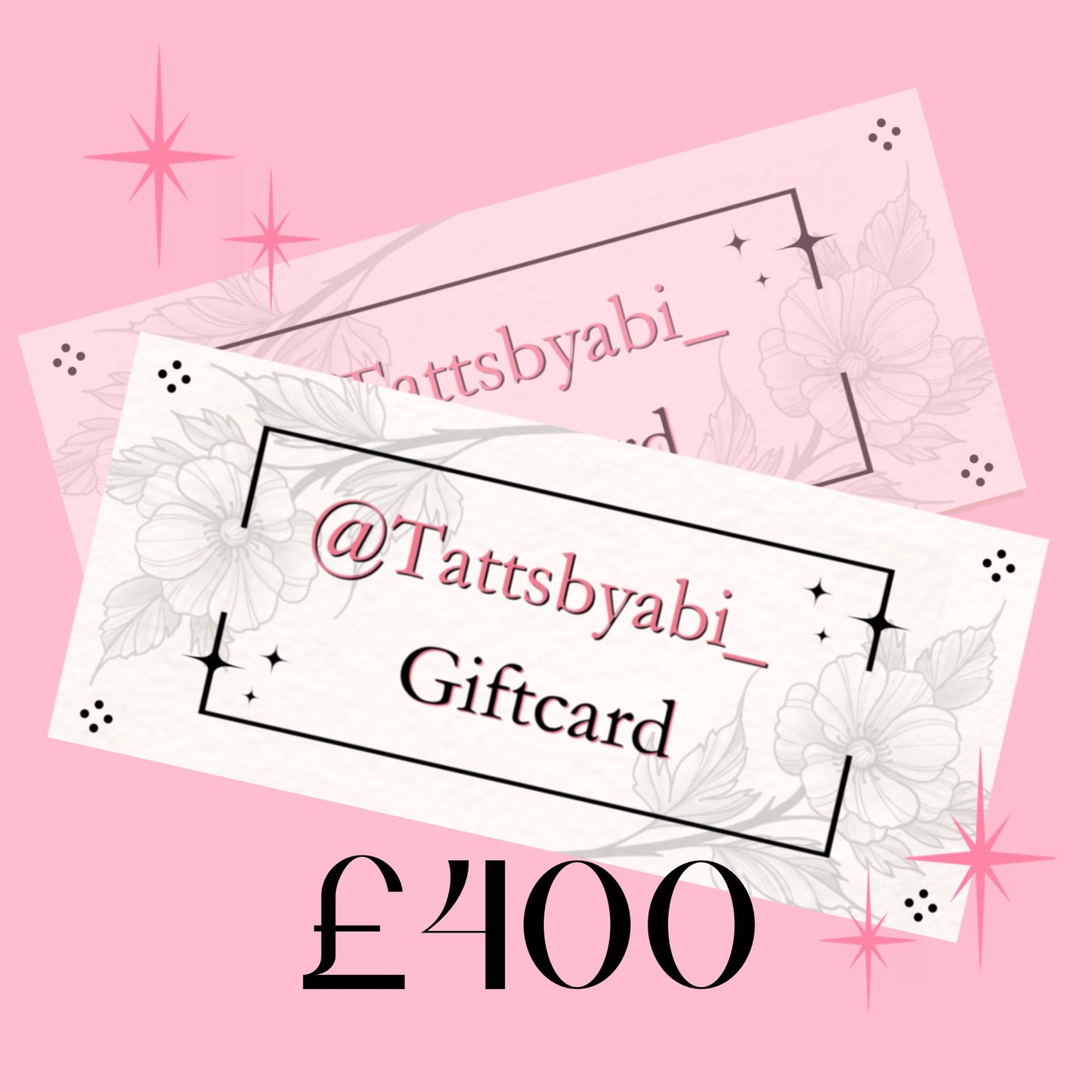 £400 Gift card (Physical copy posted)