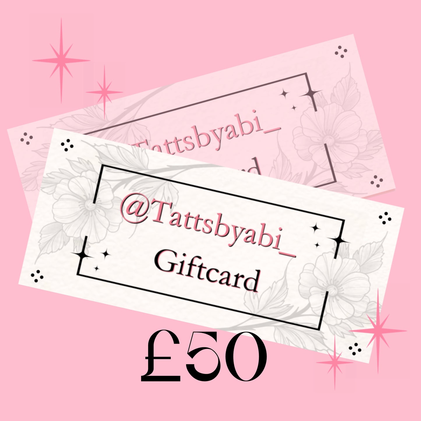 £50 Gift card (Physical copy posted)