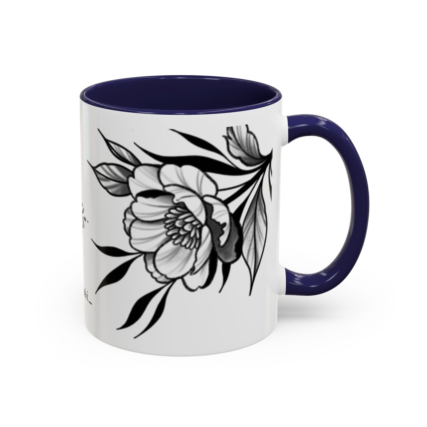 Flower mug (white background)