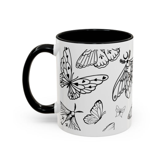 White Butterfly Mug