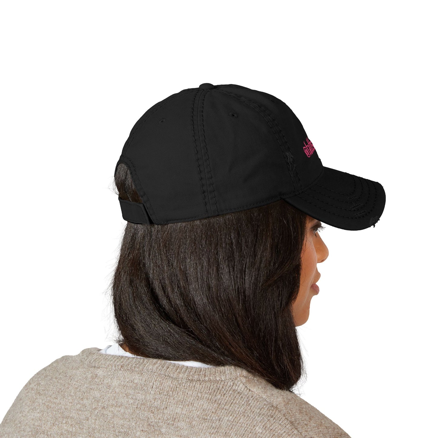 @tattsbyabi_ Embroidered Distressed Dad Hat