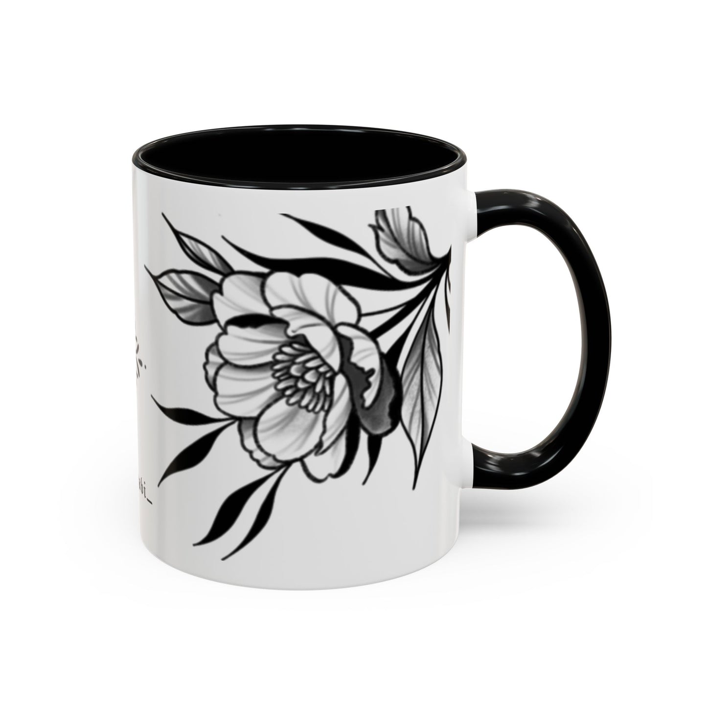 Flower mug (white background)