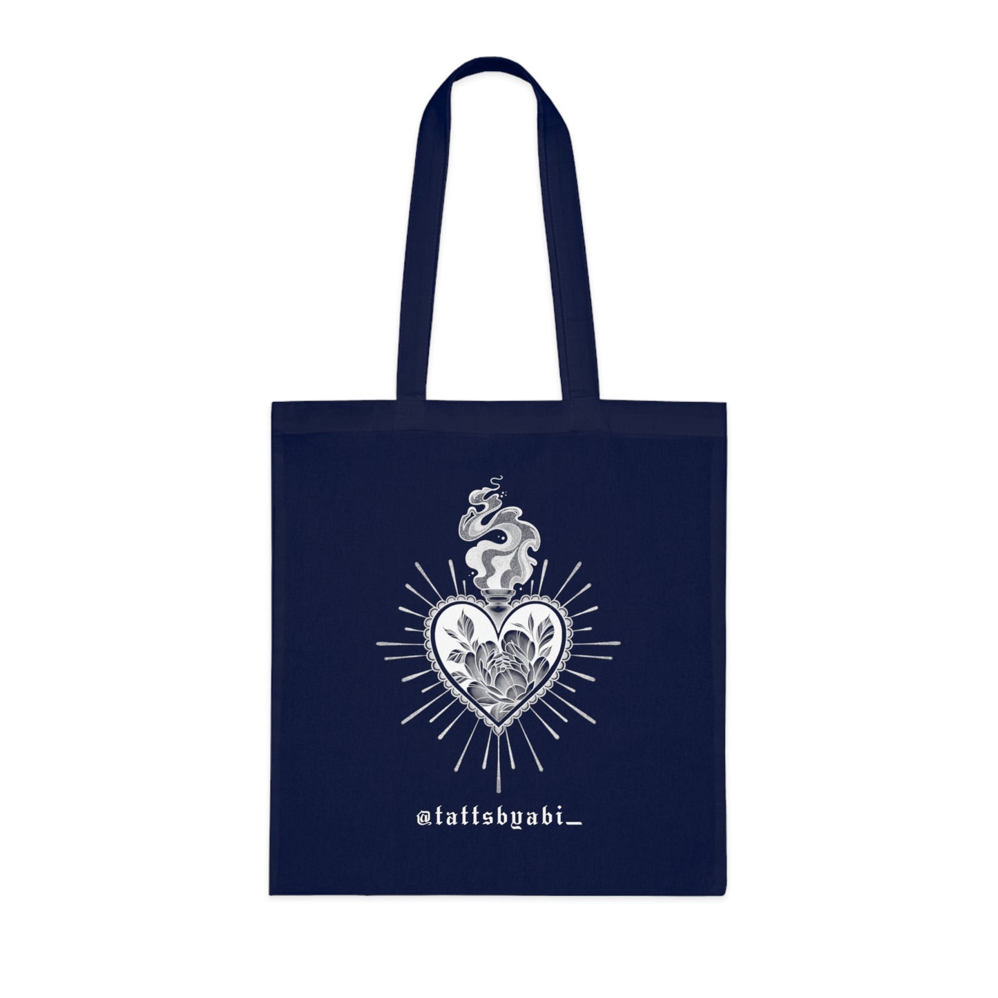 Colour Sacred Heart Cotton Tote Bag | Eco-Friendly Shopping Bag, Art Tote, Gift for Her, Book Bag, Holy Heart Design