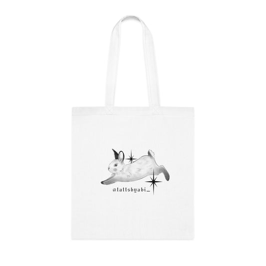 Star Bunny Tote Bag | Eco-Friendly Shopping Bag, Art Tote, Gift for Her, Book Bag, Holy Heart Design