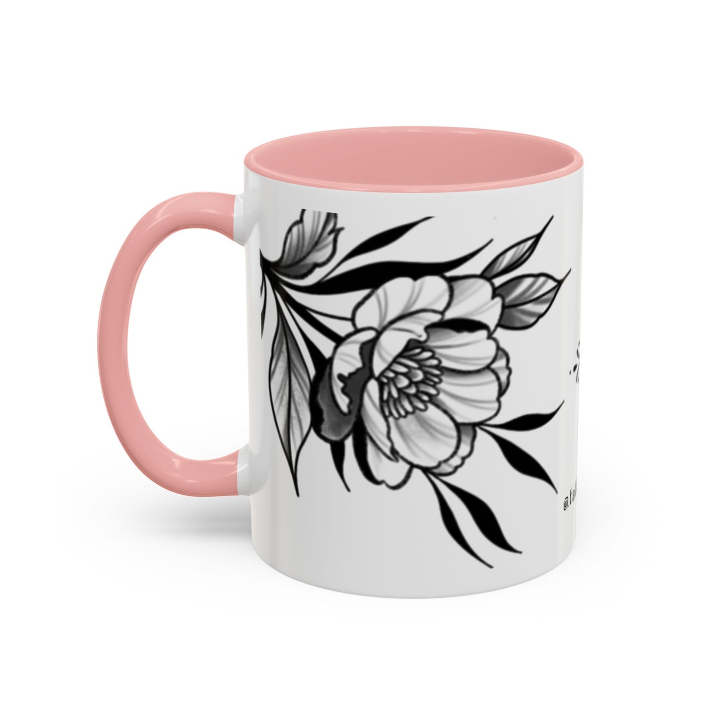 Flower mug (white background)