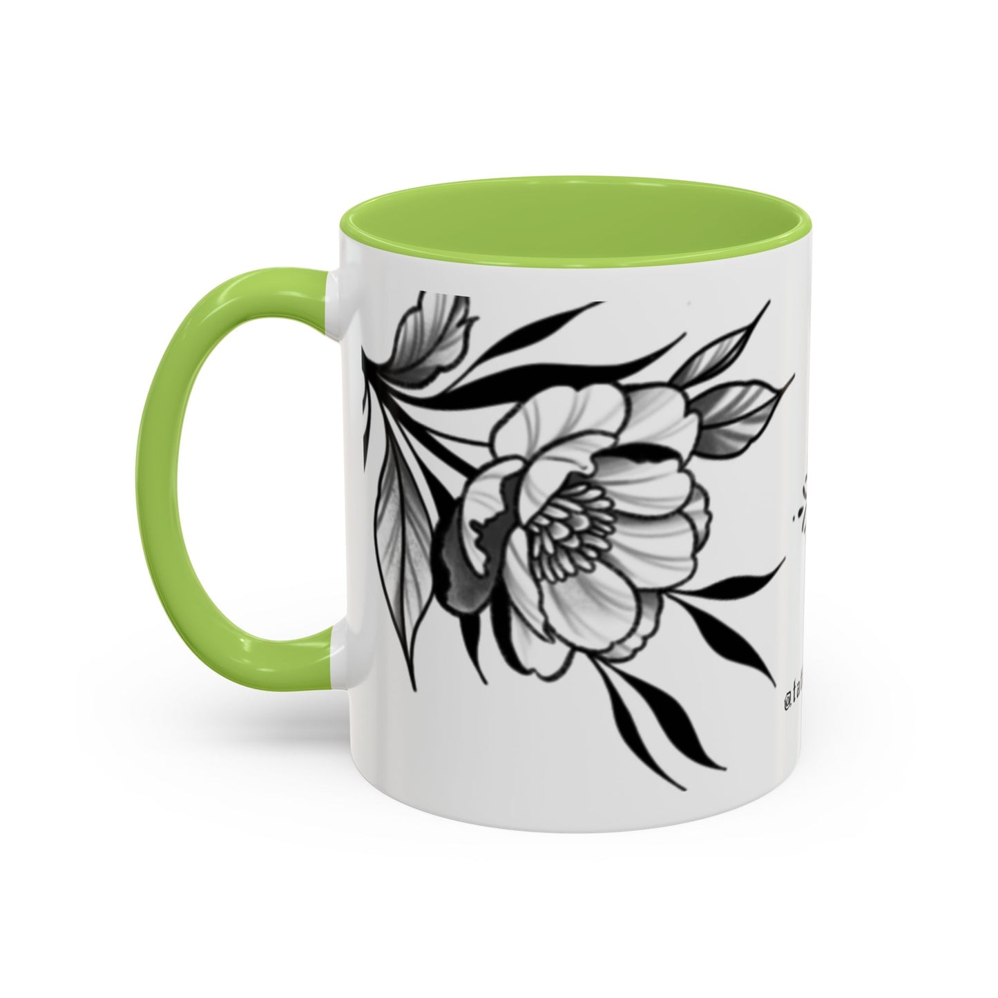 Flower mug (white background)