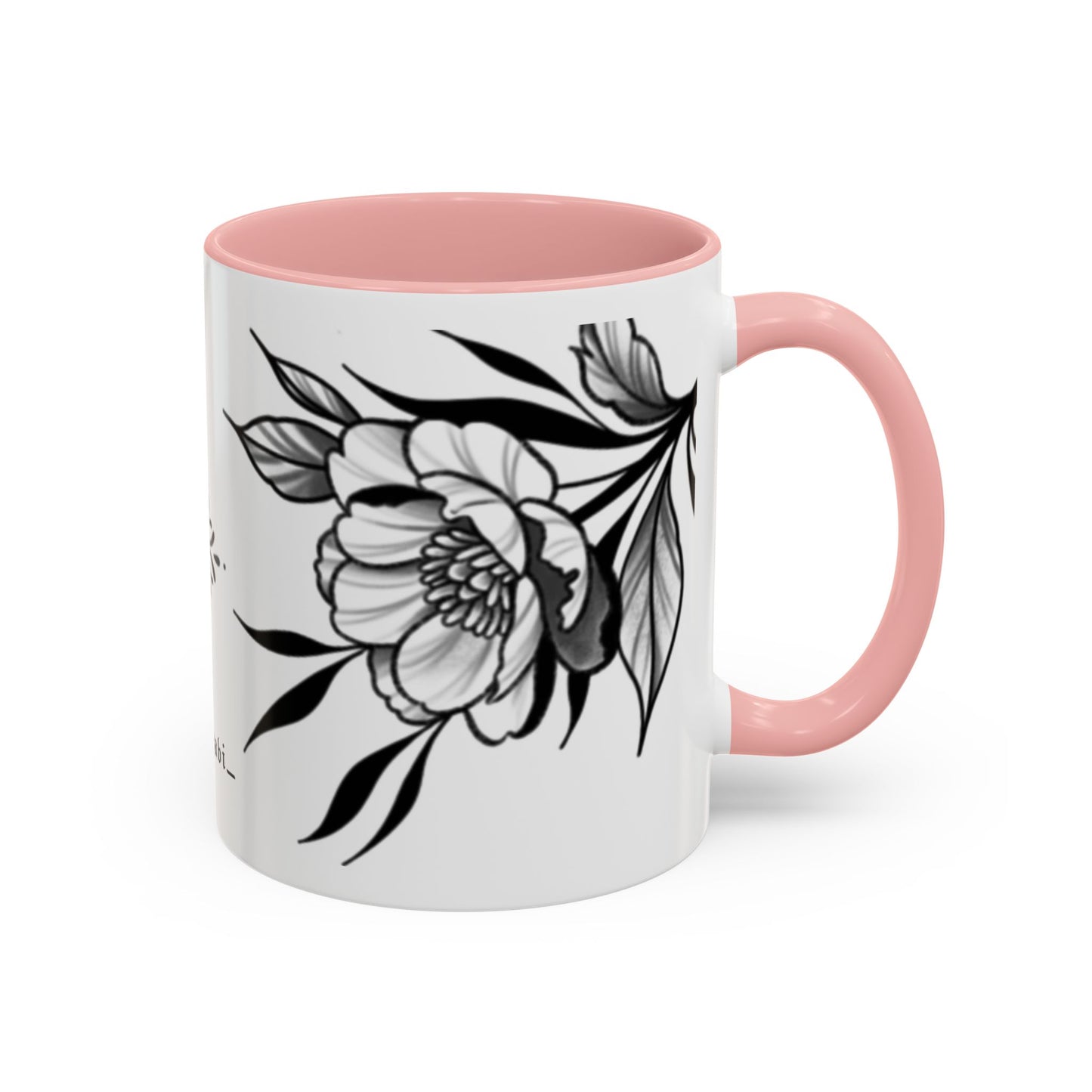 Flower mug (white background)