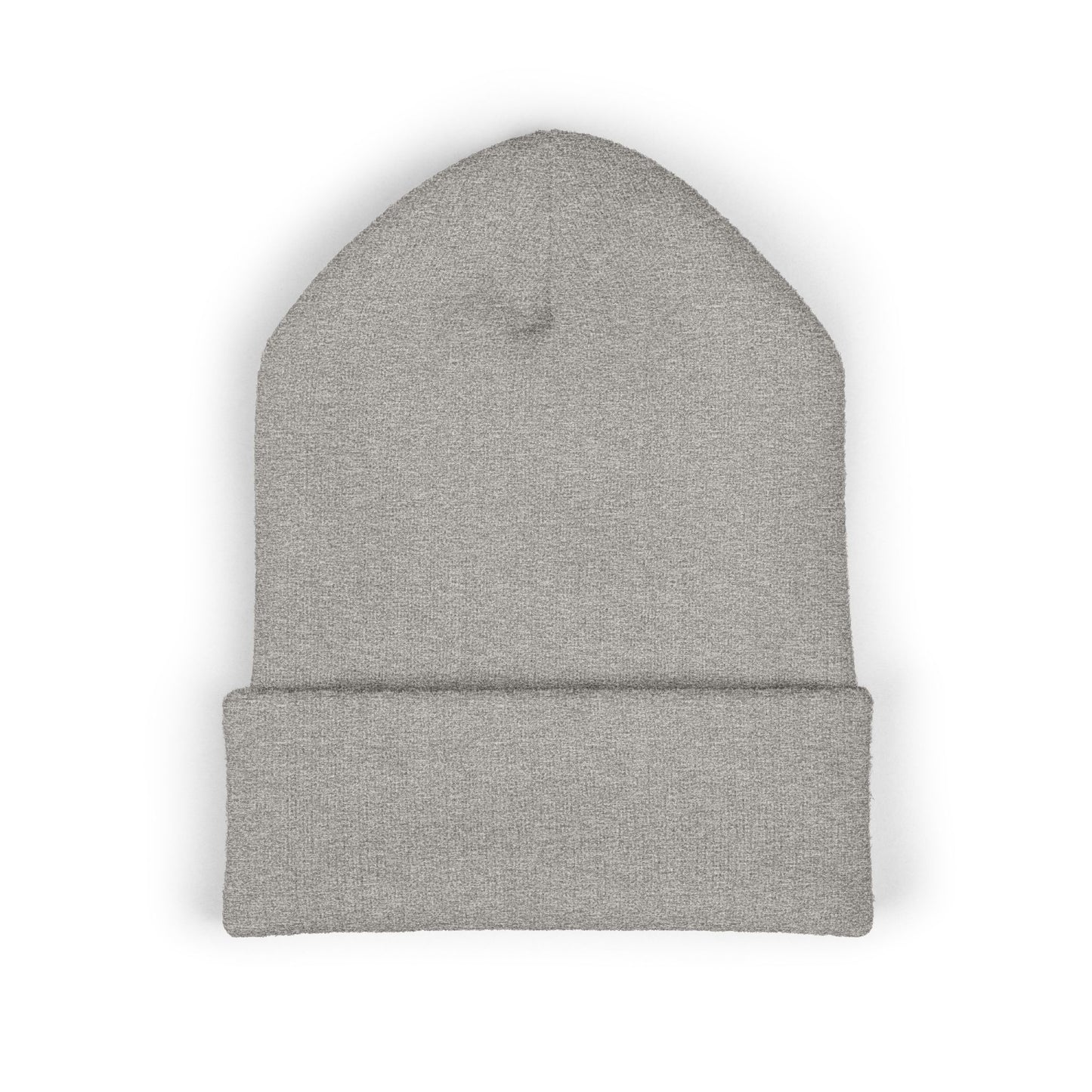Embroidered Cuffed Beanie — 'Fuck Off' Pink Script