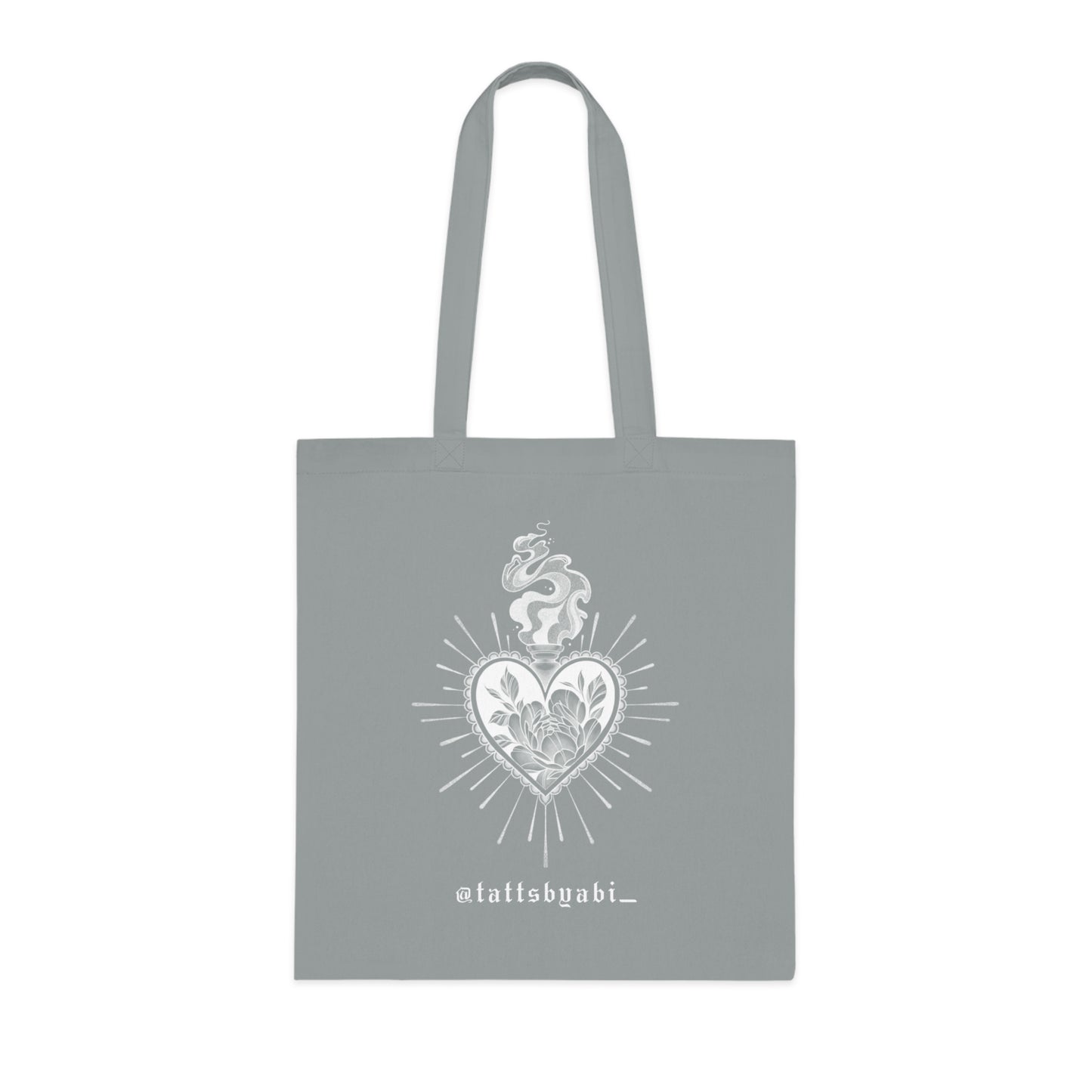 Colour Sacred Heart Cotton Tote Bag | Eco-Friendly Shopping Bag, Art Tote, Gift for Her, Book Bag, Holy Heart Design