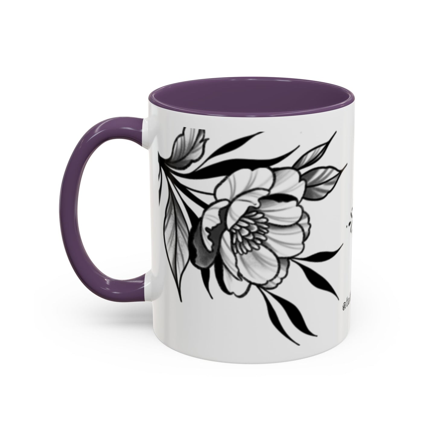 Flower mug (white background)