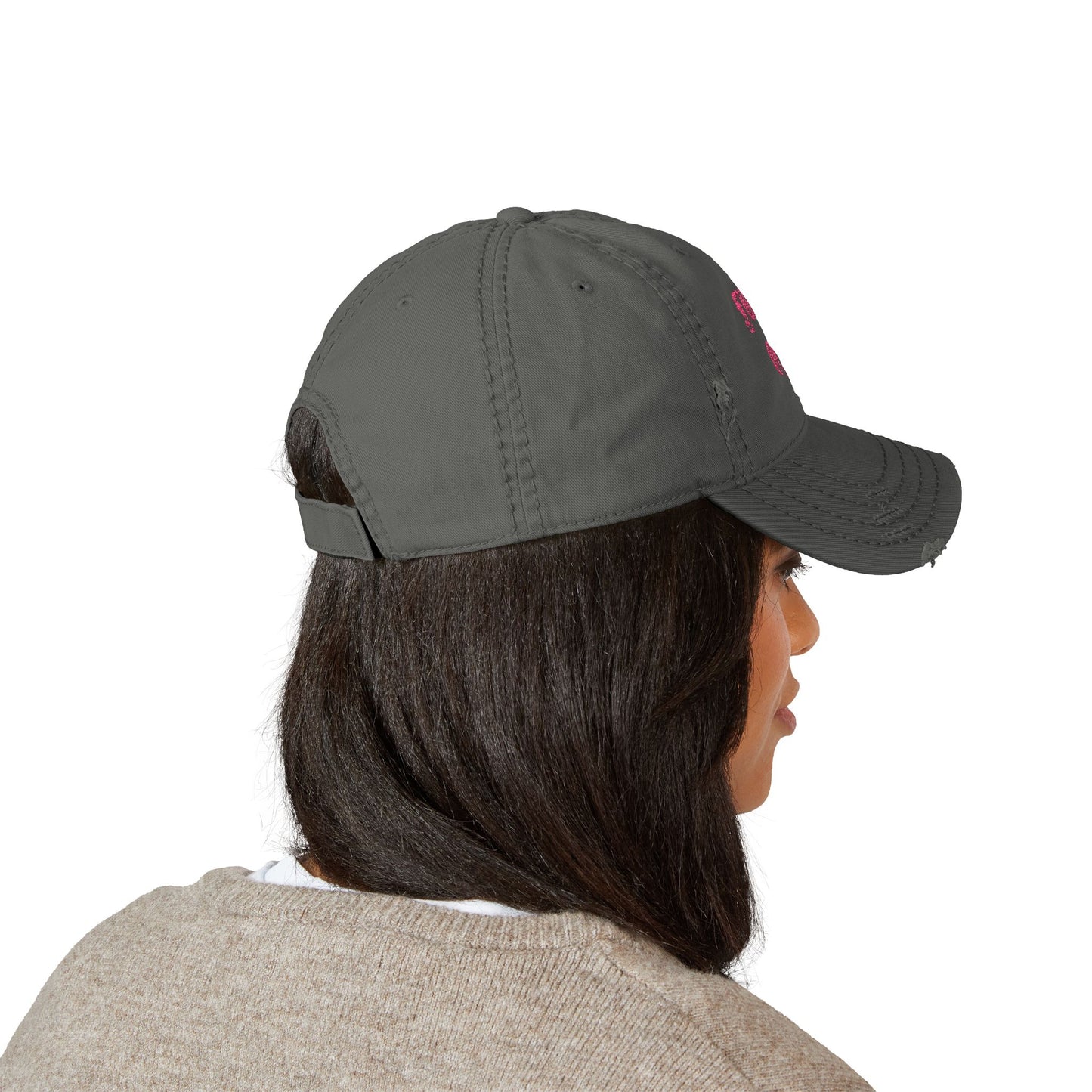 Fuck Off Embroidered Distressed Dad Hat