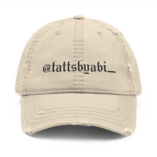 @tattsbyabi_ Embroidered Distressed Dad Hat