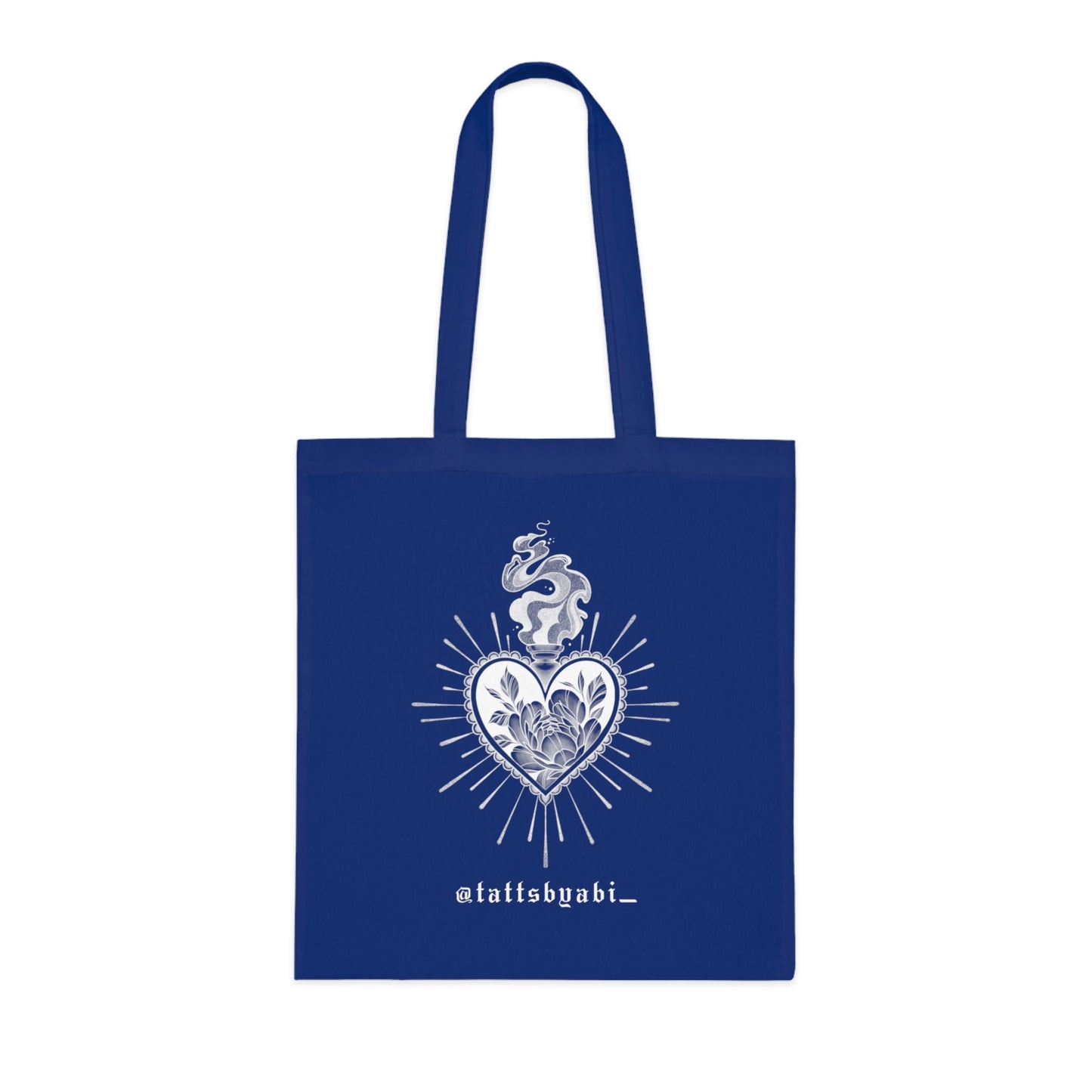 Colour Sacred Heart Cotton Tote Bag | Eco-Friendly Shopping Bag, Art Tote, Gift for Her, Book Bag, Holy Heart Design