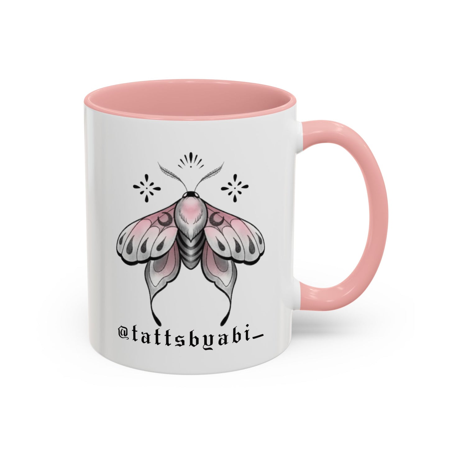 Pink Moth Mug