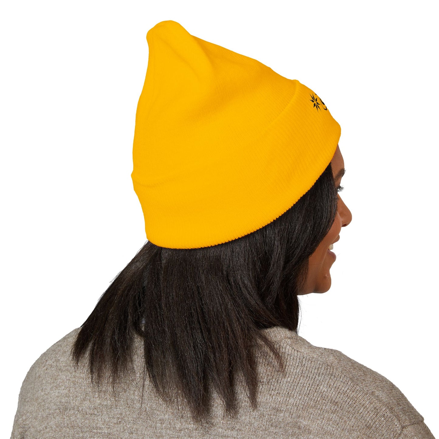 Ornamental moon moth - Embroidered Cuffed Beanie