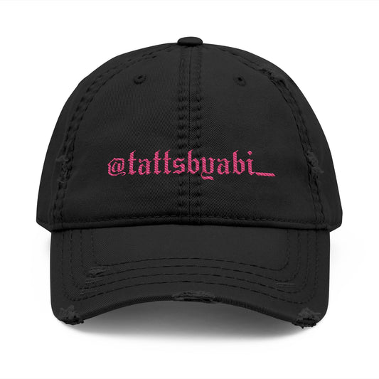 @tattsbyabi_ Embroidered Distressed Dad Hat