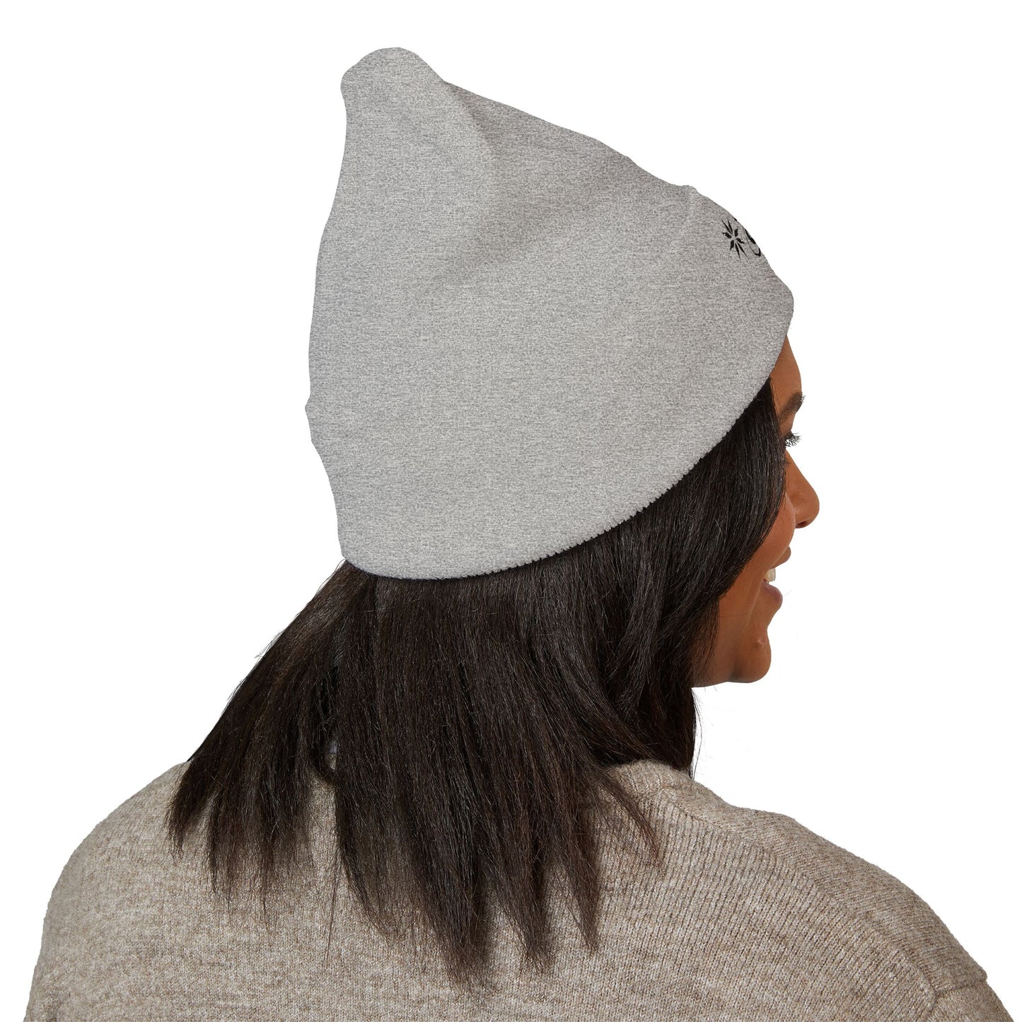 Ornamental moon moth - Embroidered Cuffed Beanie