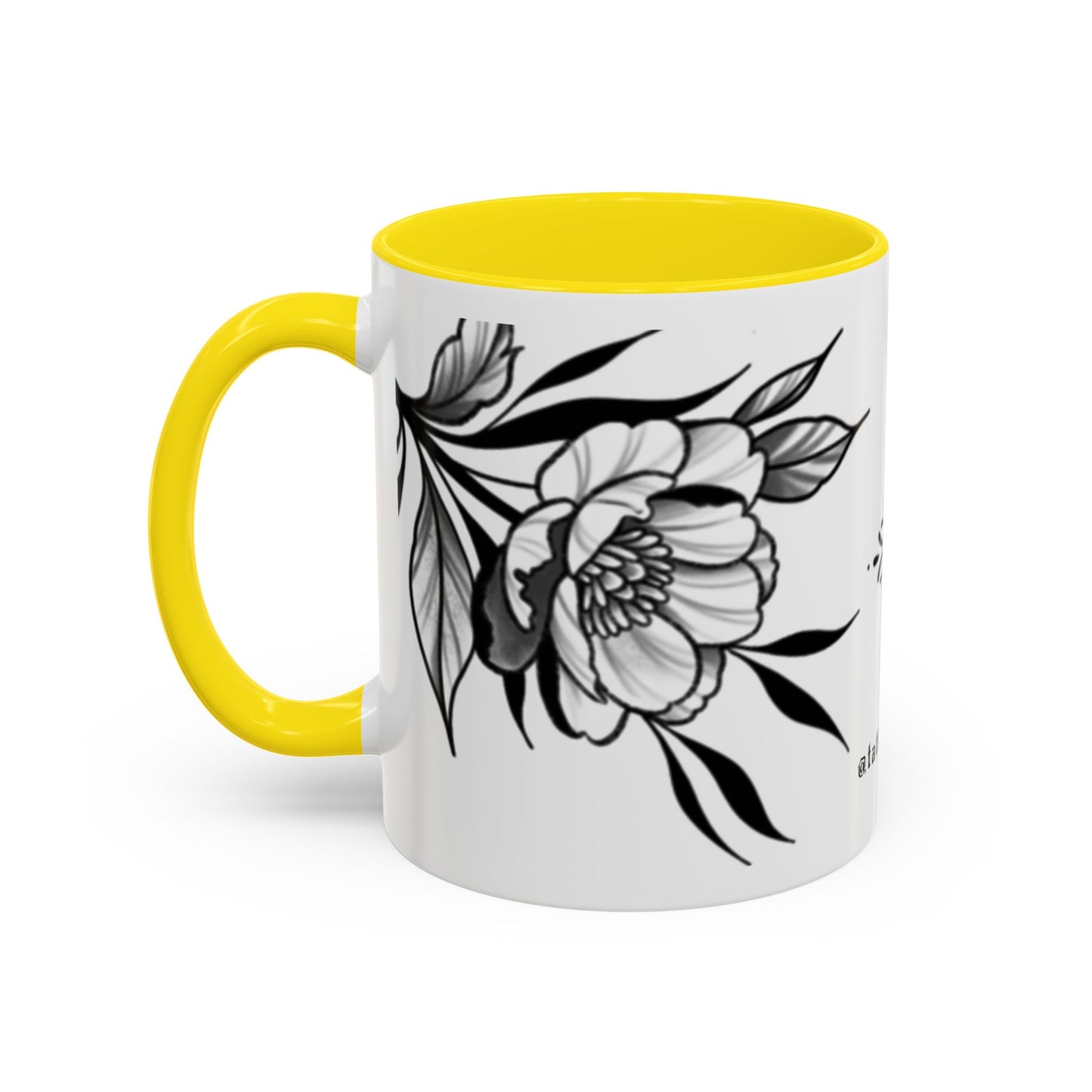 Flower mug (white background)