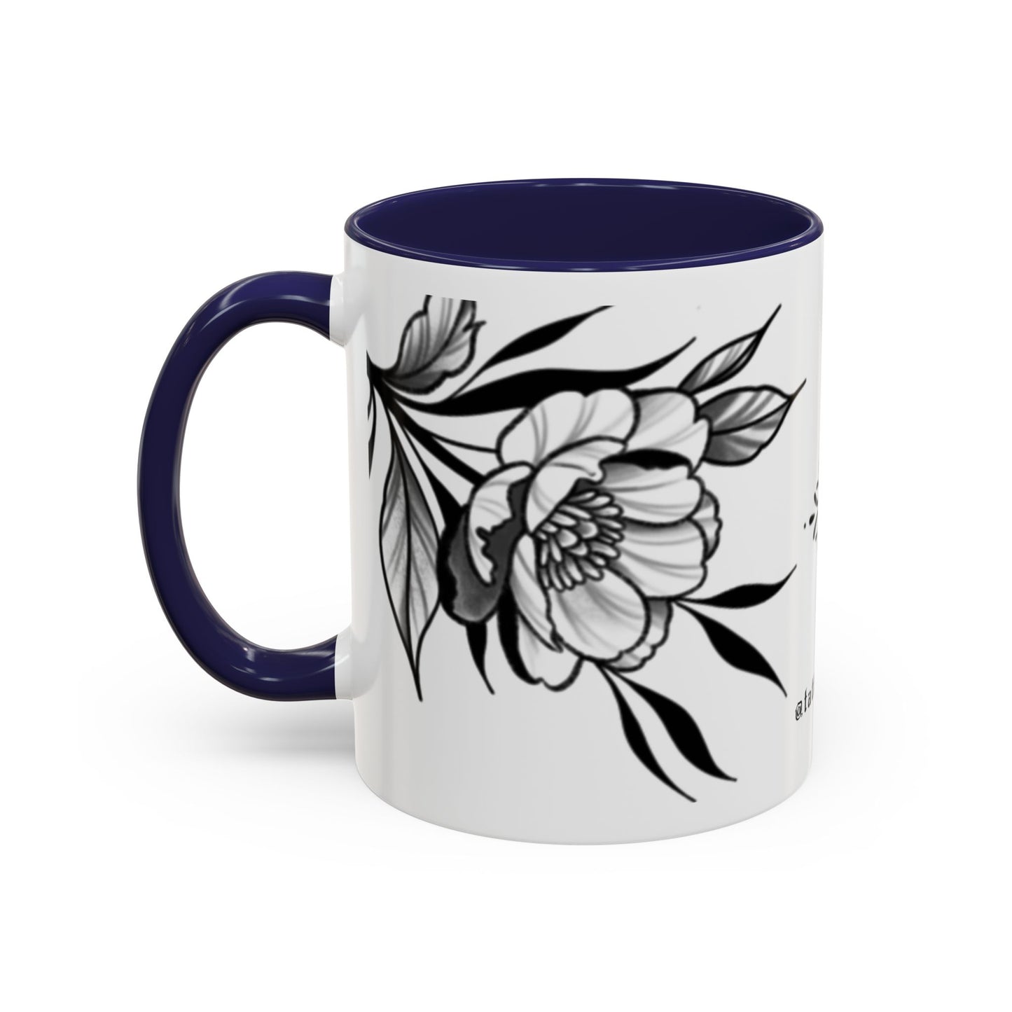 Flower mug (white background)