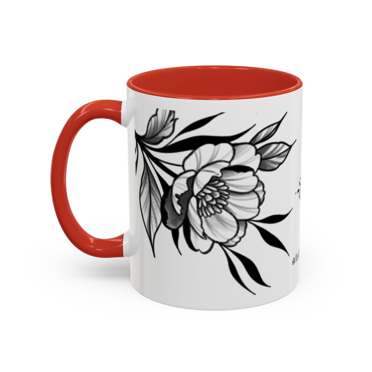 Flower mug (white background)