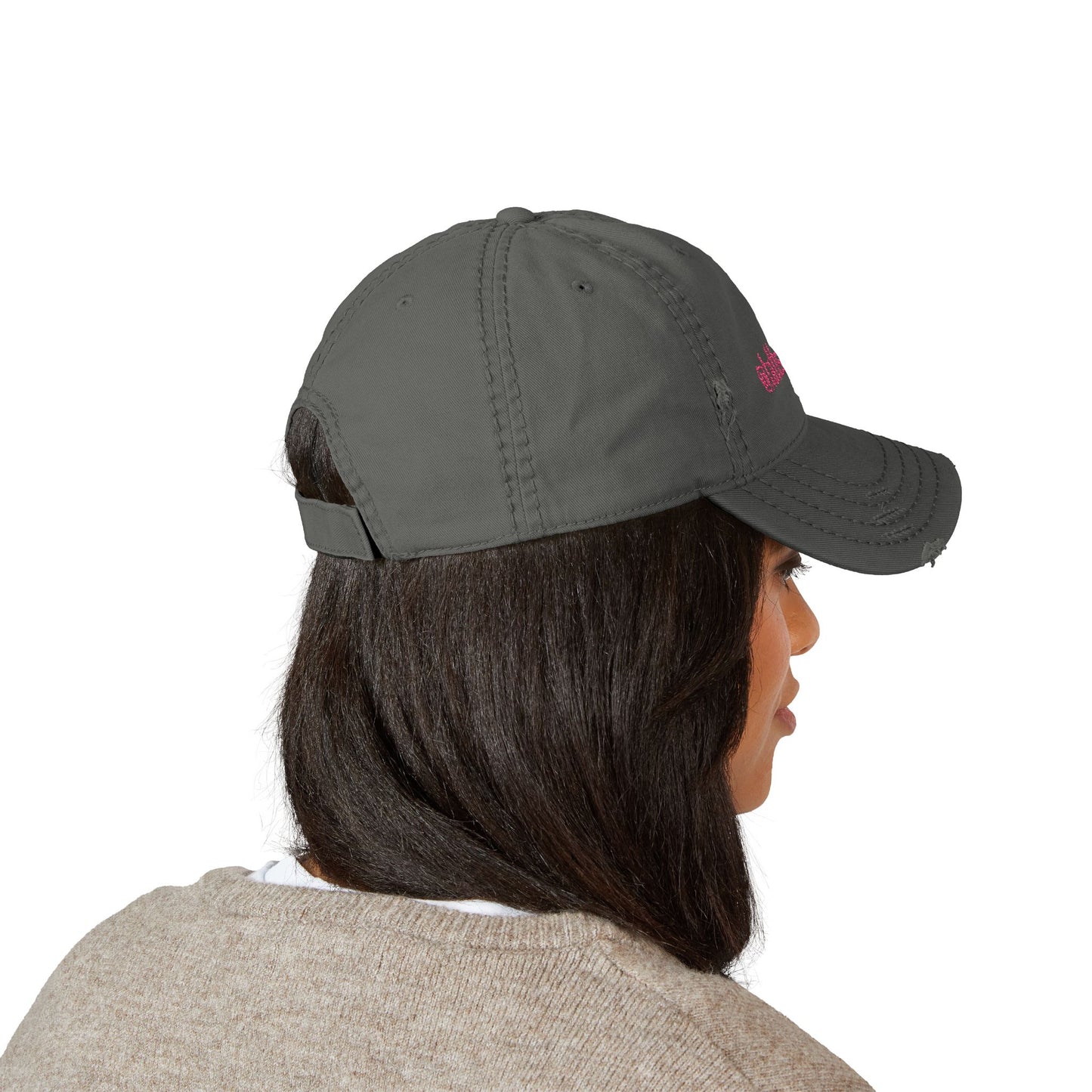 @tattsbyabi_ Embroidered Distressed Dad Hat