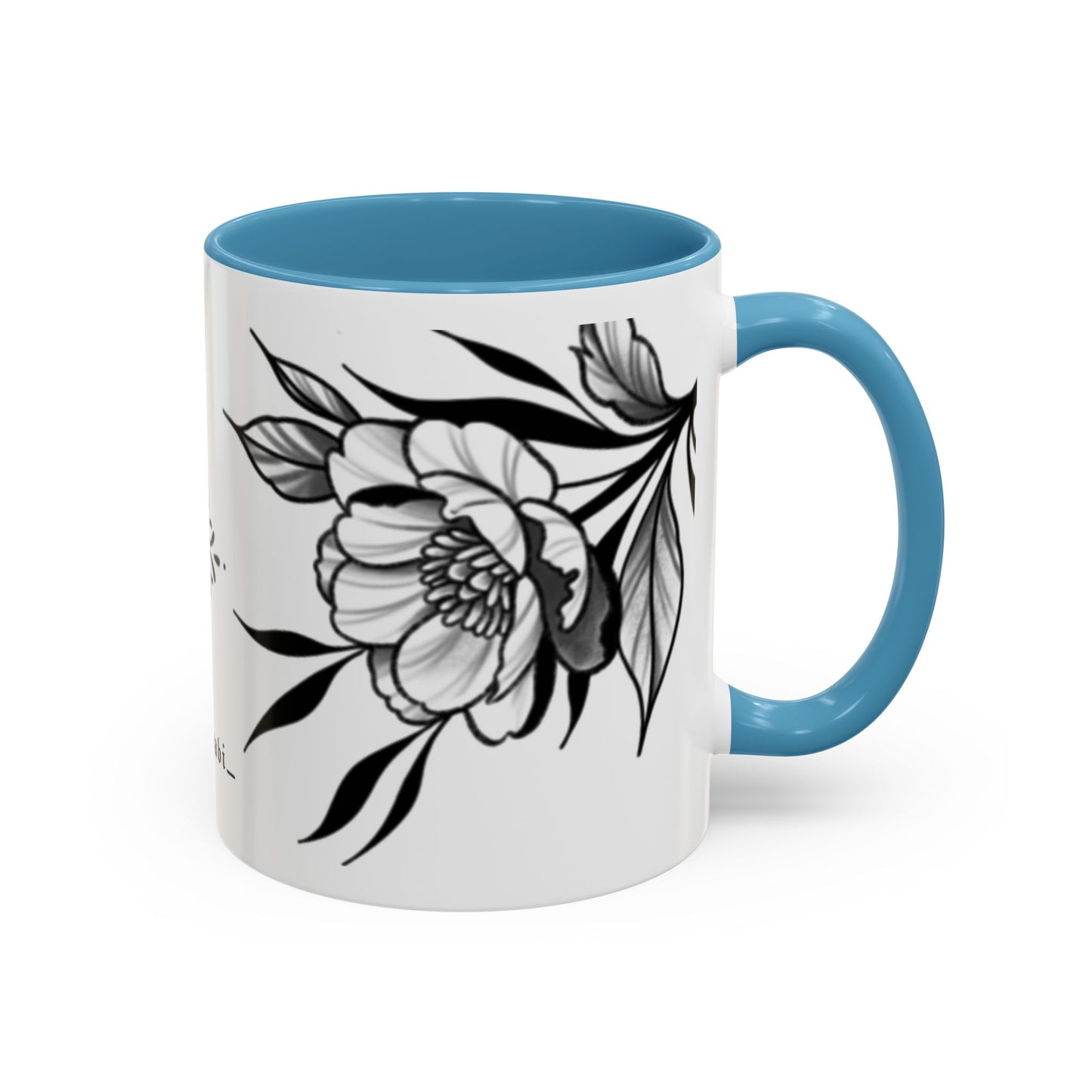 Flower mug (white background)