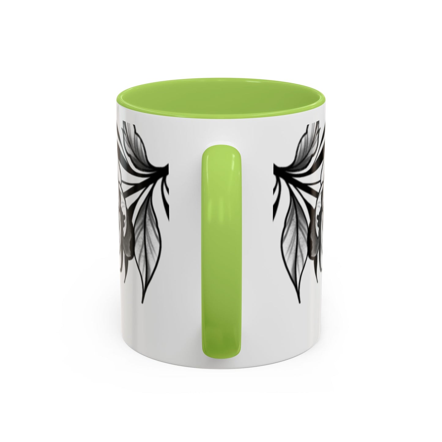 Flower mug (white background)