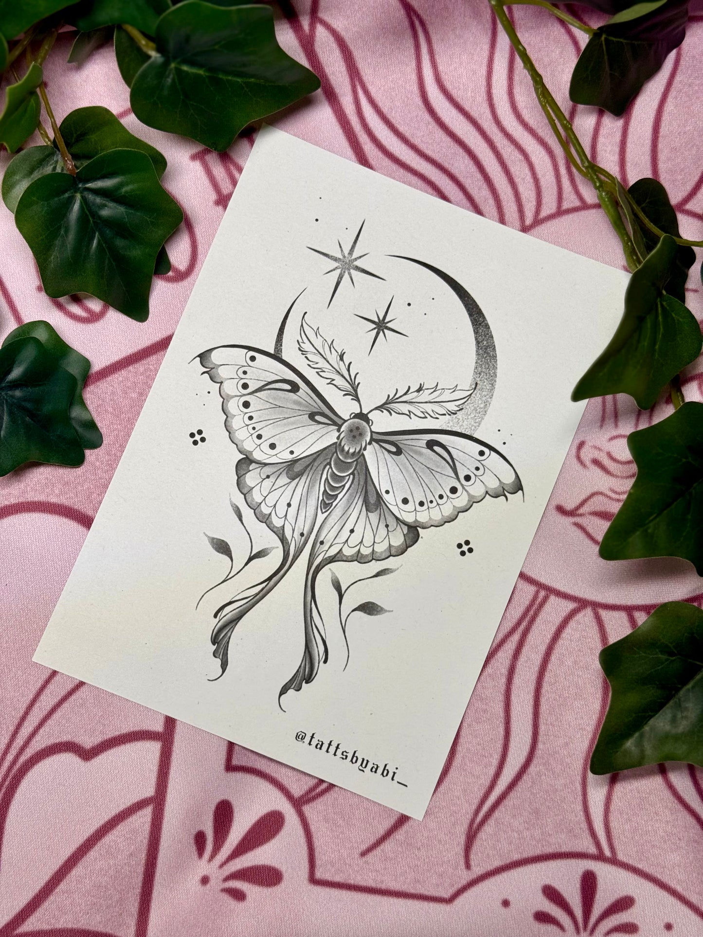 Moth and Moon - Print