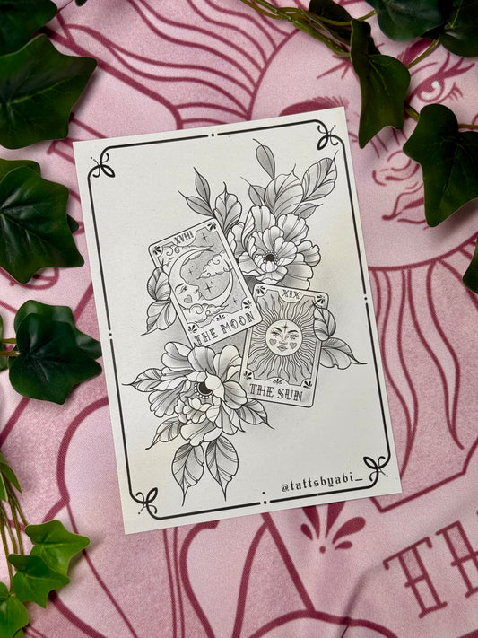 Moon and Sun Tarot - Print