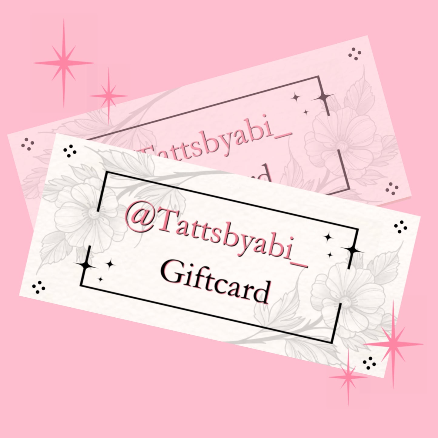 Store or tattoo Gift Voucher (Digital copy only)