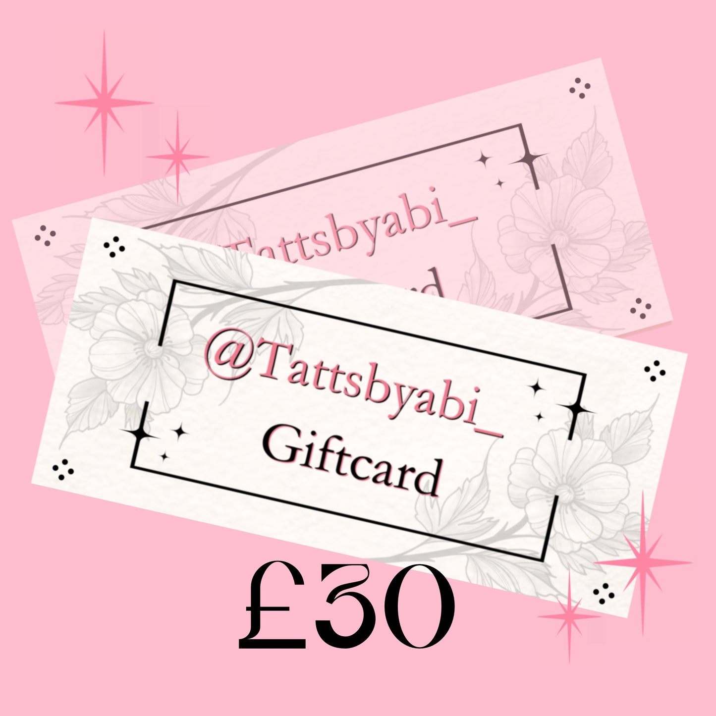 £30 Gift card (Physical copy posted)