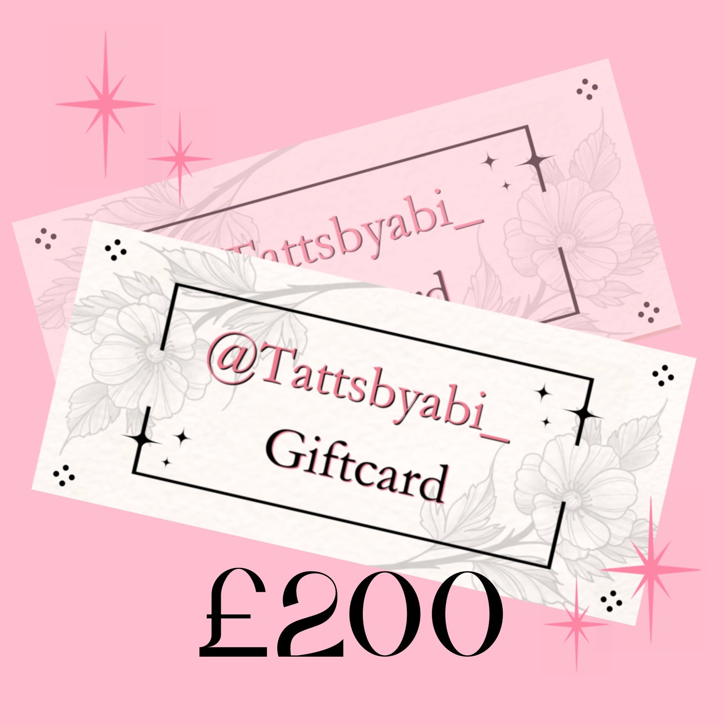 £200 Gift card (Physical copy posted)