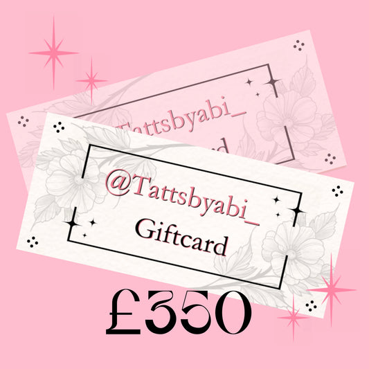 £350 Gift card (Physical copy posted)
