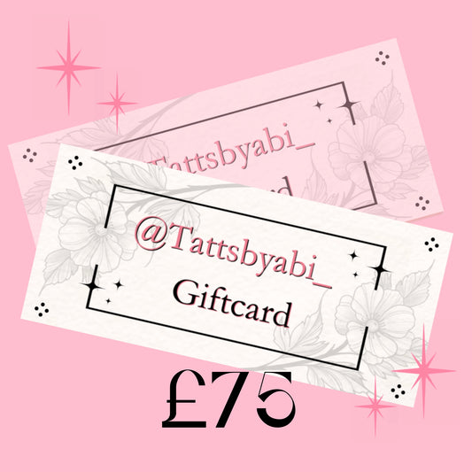 £75 Gift card (Physical copy posted)