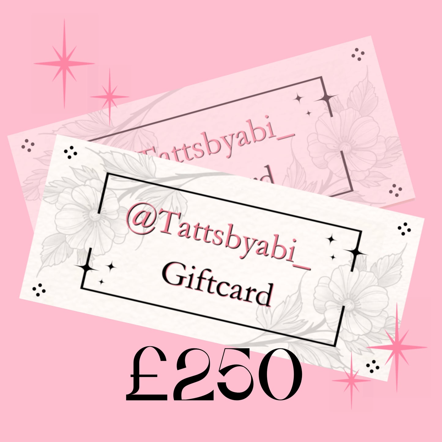 £250 Gift card (Physical copy posted)