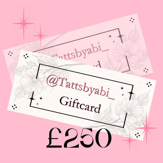 £250 Gift card (Physical copy posted)