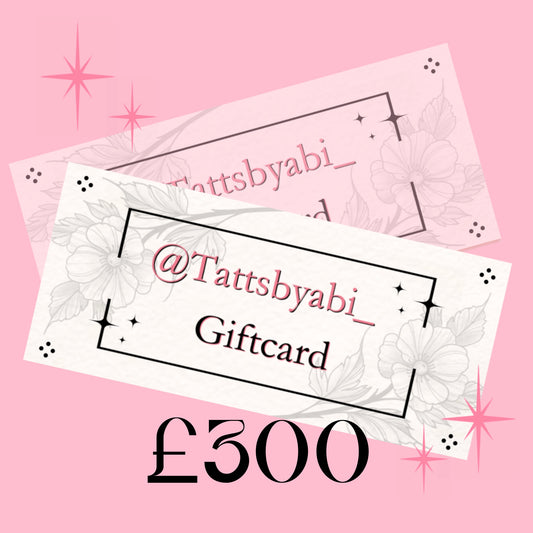 £300 Gift card (Physical copy posted)